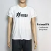 A simple white short-sleeved T-shirt showcases comfortable and versatile casual wear Application Scenario